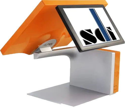 Bild von Kassensystem mit touchscreen